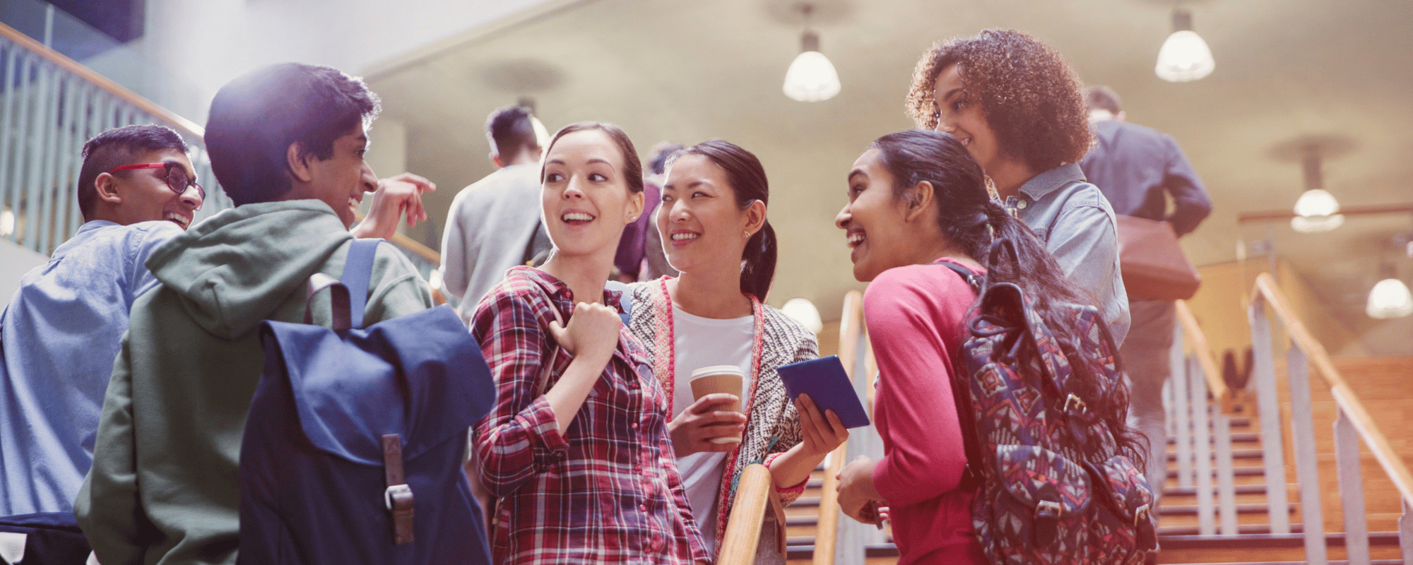 Students civically engaged at a campus event