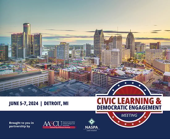 CLDE logo with a cityscape
