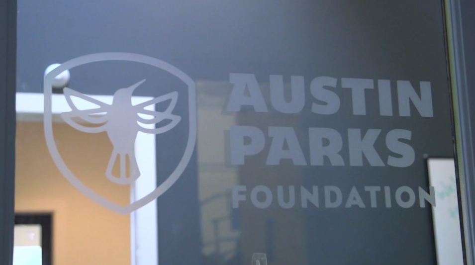 Screenshot from the Austin Parks Foundation video showing how GivePulse has helped their organization manage volunteers and more