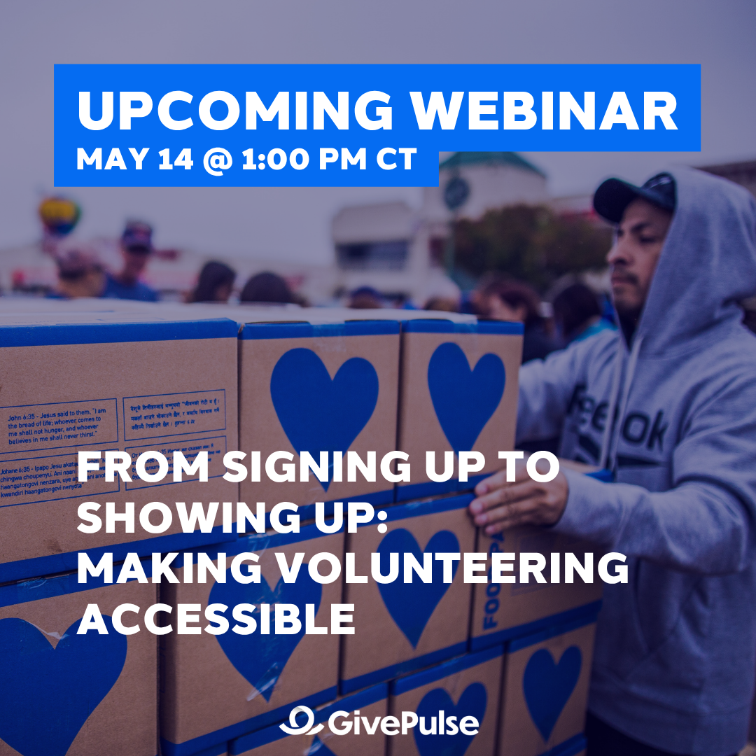From signing up to showing up: Making Volunteering Accessible