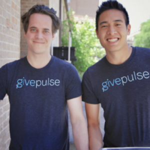 GivePulse co-founders Left- James McGirr Right- George Luc