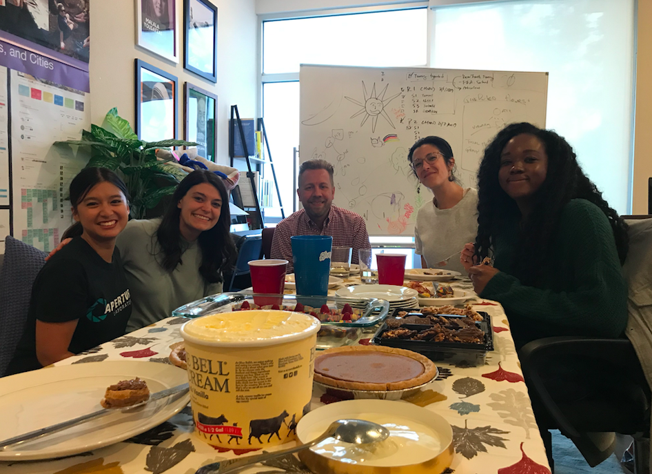 GivePulse team gathered to celebrate Worksgiving