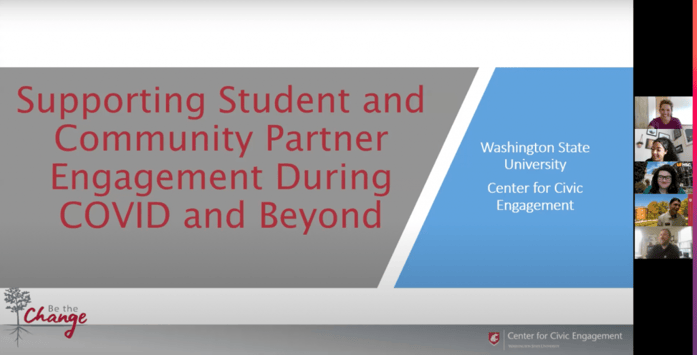 Washington State University presentation on "Supporting Student and Community Partner Engagement During COVID and Beyond"