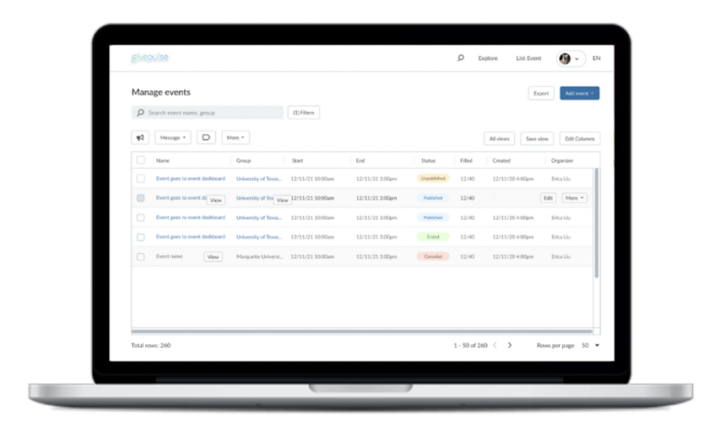 GivePulse data giving organizations more opportunities to easily access their data