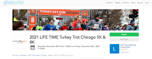 Lifetime Turkey Trot Chicago 5K & 8K event