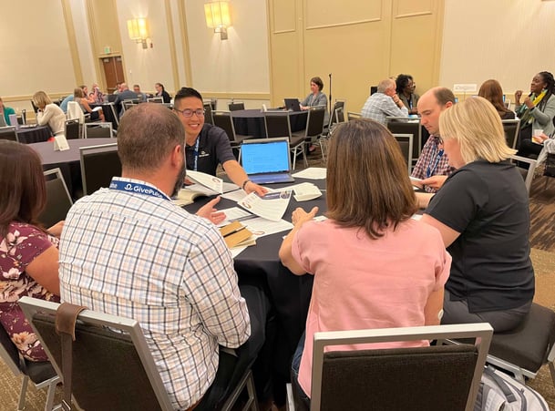 George Luc hosting a round table discussion at The Society for Experiential Education conference in 2022