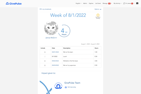 New and improved timesheets allow you to remove hours or impacts for things like lunch or a personal break