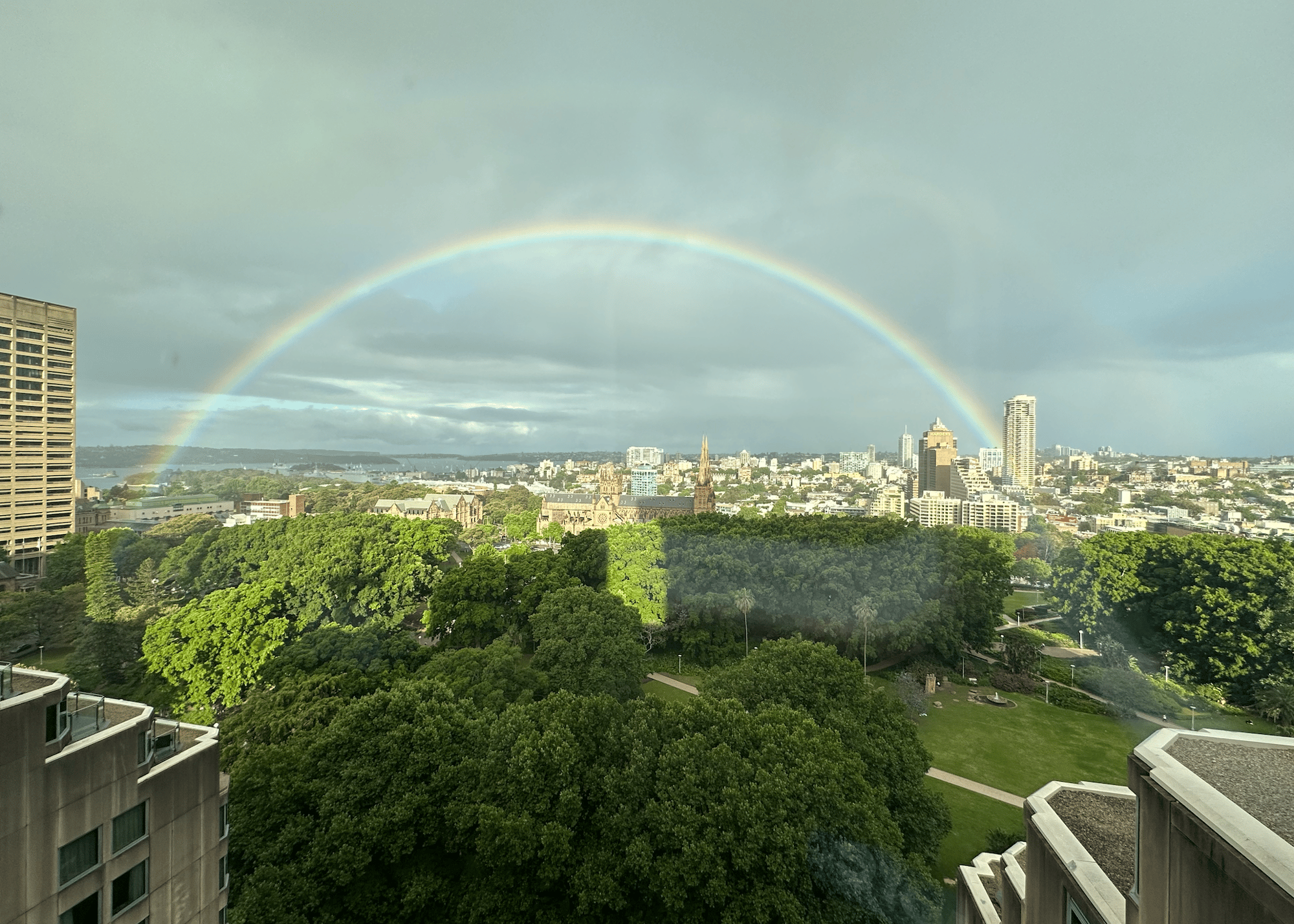 Rainbow over Australia