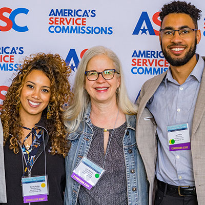 America's Service Commissions team at an annual conference