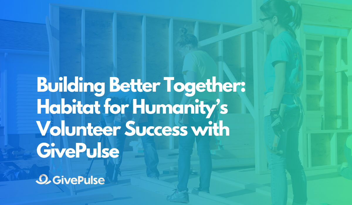 Blog cover image showing volunteers building a home together. 