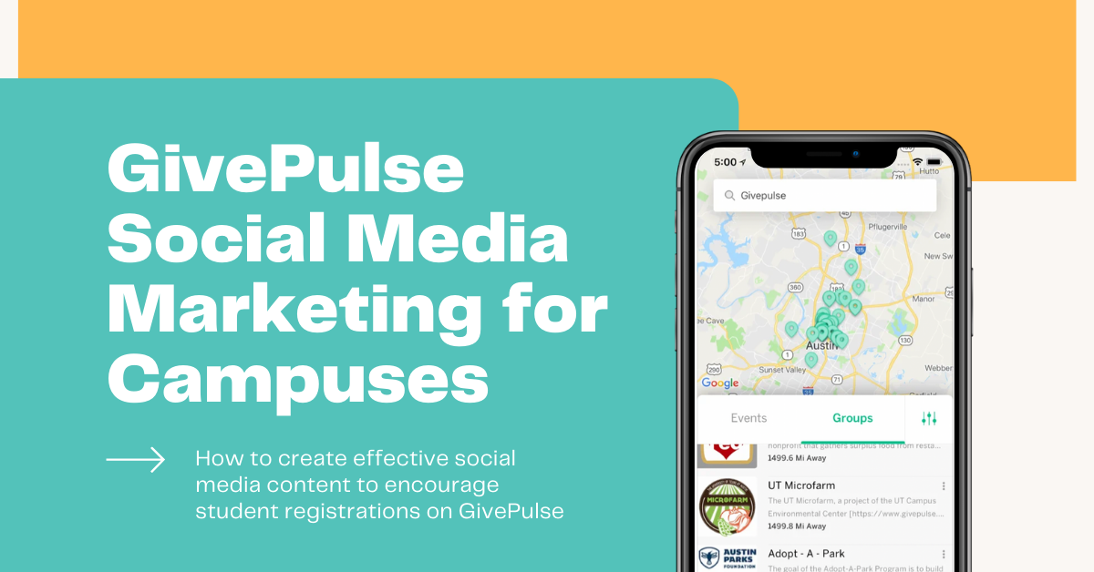 GivePulse Social Media Marketing for Campuses