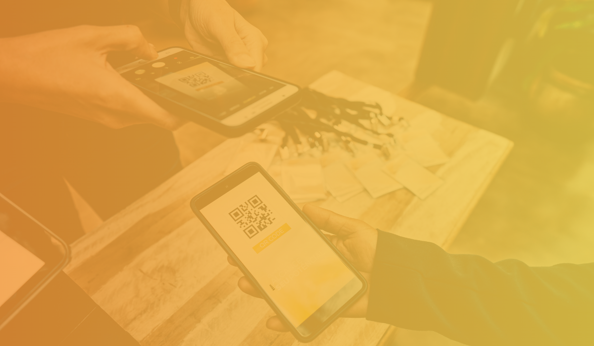 QR sign in at an event.