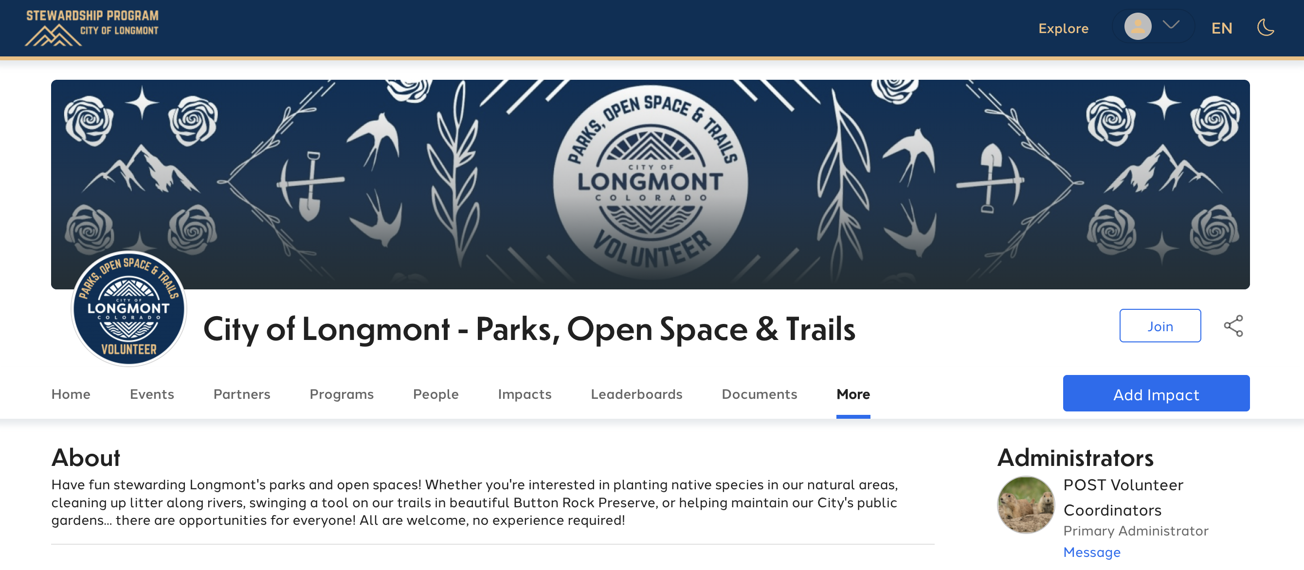 City of Longmont Parks, Open Space & Trails on GivePulse